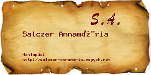 Salczer Annamária névjegykártya